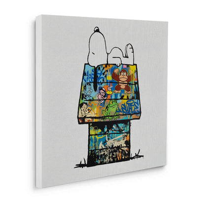 Snoopy on Doghouse - Canvas