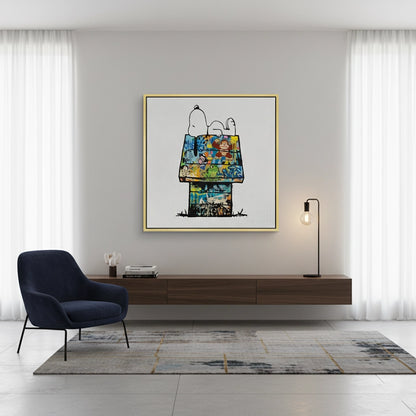 Snoopy on Doghouse - Canvas