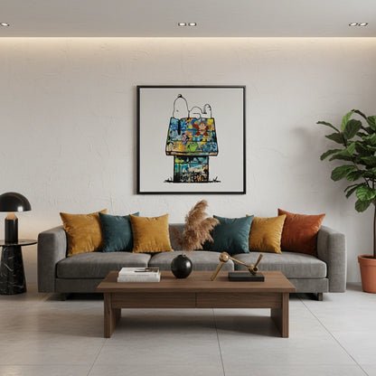 Snoopy on Doghouse - Canvas