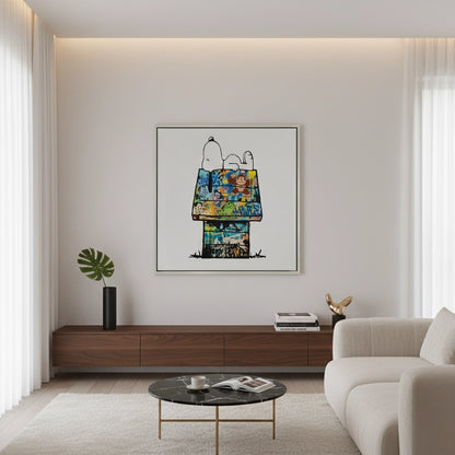 Snoopy on Doghouse - Canvas