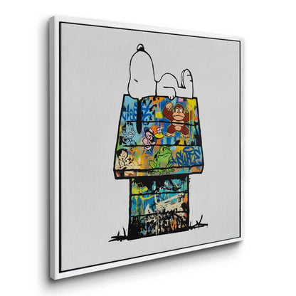 Snoopy on Doghouse - Canvas