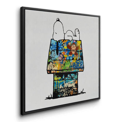 Snoopy on Doghouse - Canvas