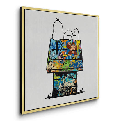 Snoopy on Doghouse - Canvas