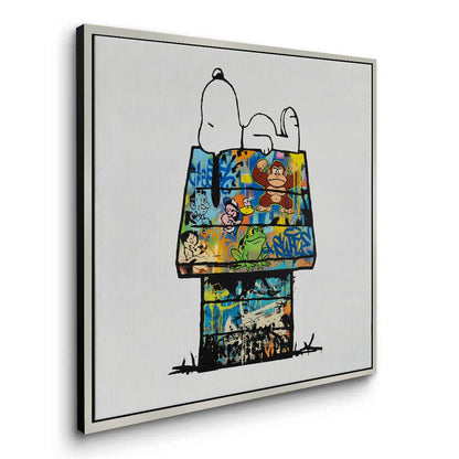 Snoopy on Doghouse - Canvas