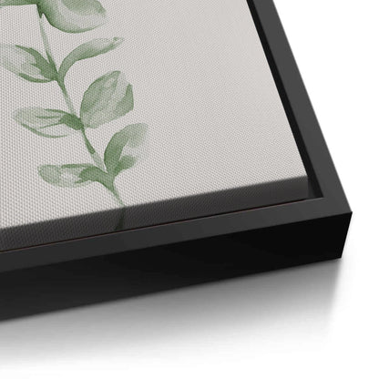 Soft Green Watercolor Leaf - Canvas