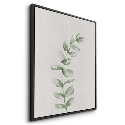 Soft Green Watercolor Leaf - Canvas