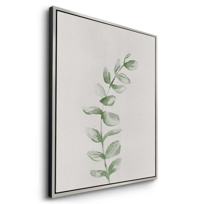 Soft Green Watercolor Leaf - Canvas