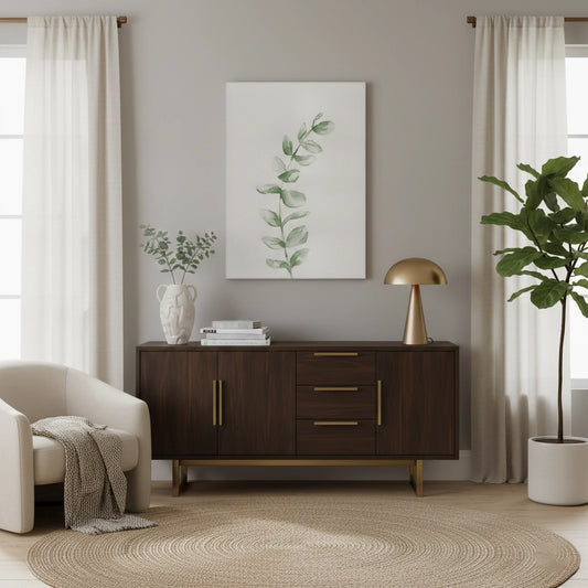 Soft Green Watercolor Leaf - Canvas