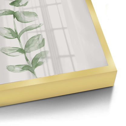 Soft Green Watercolor Leaf - Fine Art