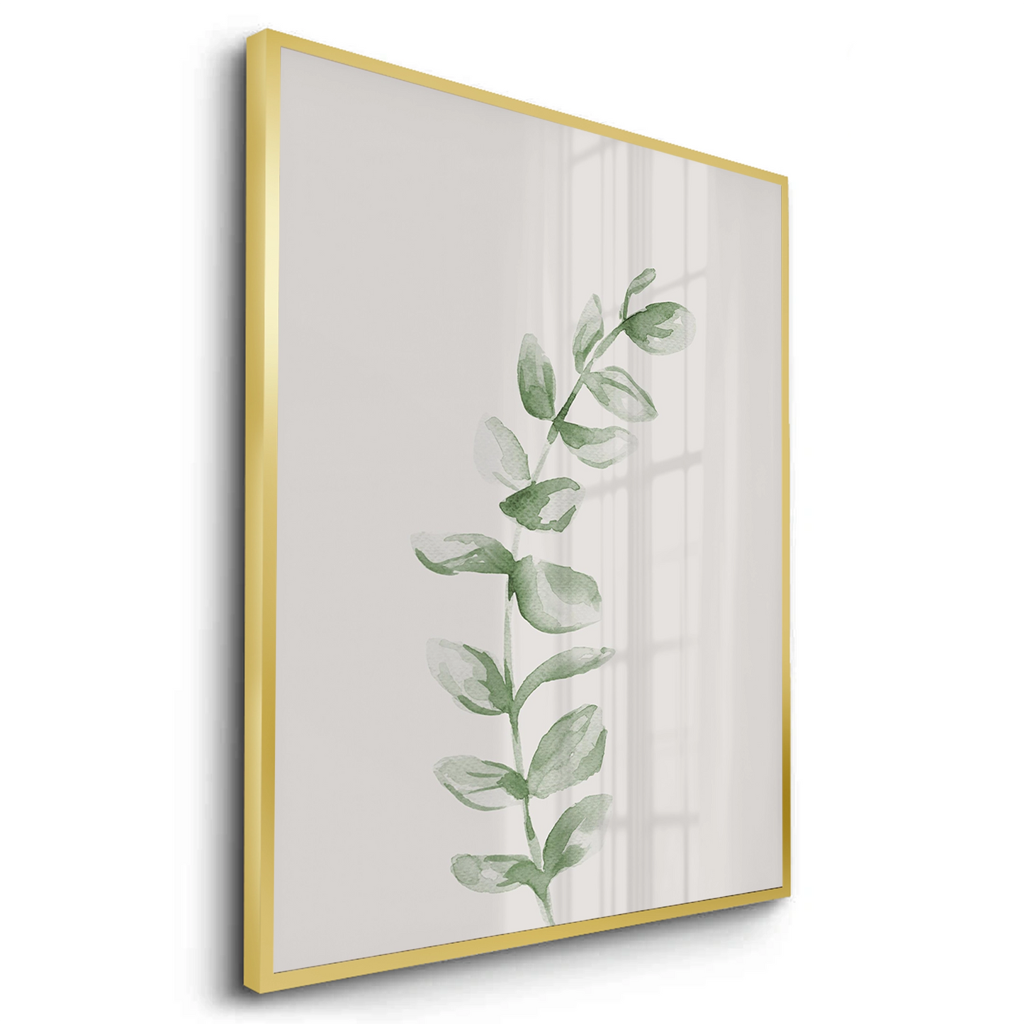 2Soft Green Watercolor Leaf - Fine Art