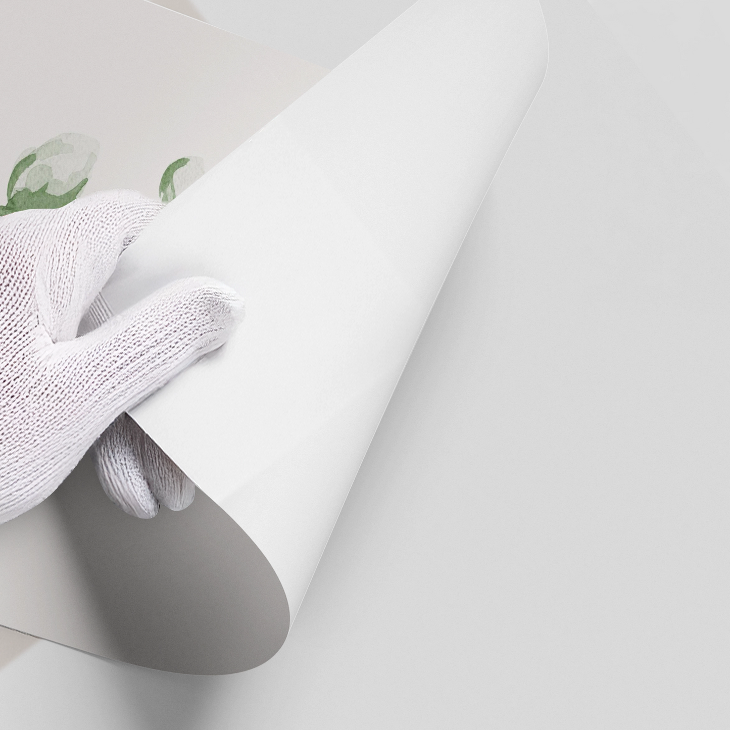 2Soft Green Watercolor Leaf - Poster