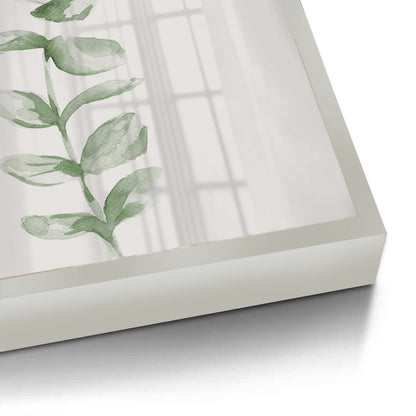 Soft Green Watercolor Leaf - Fine Art