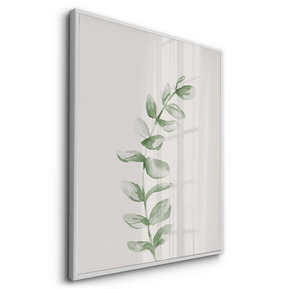 Soft Green Watercolor Leaf - Fine Art