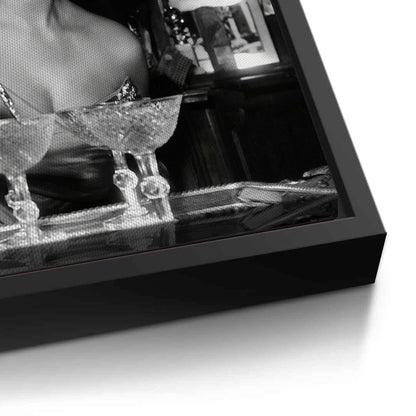 Sophia Loren Pouring Champagne - Canvas