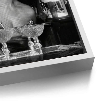 Sophia Loren Pouring Champagne - Canvas