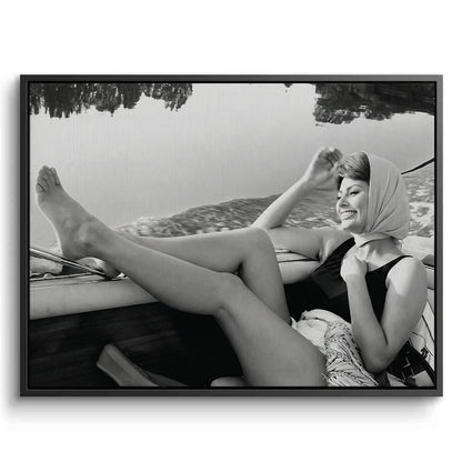 Sophia Loren Vintage Boat - Canvas