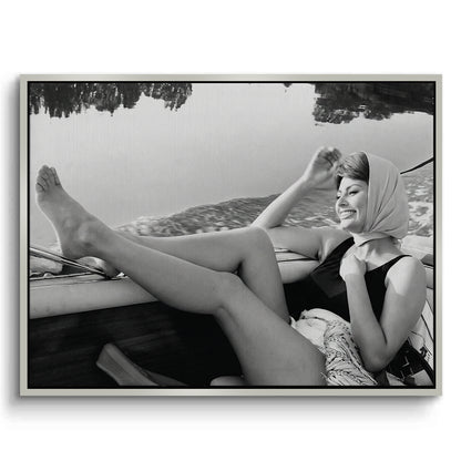Sophia Loren Vintage Boat - Canvas