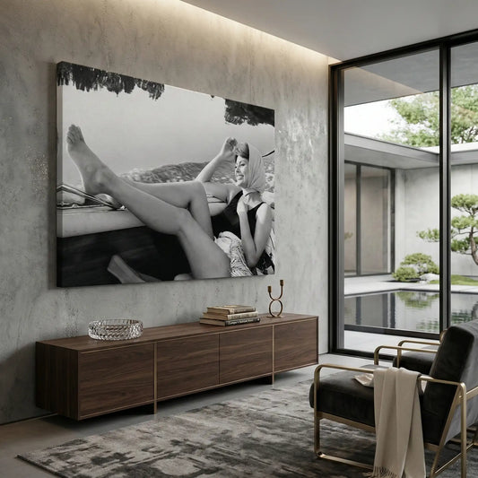 Sophia Loren Vintage Boat - Canvas