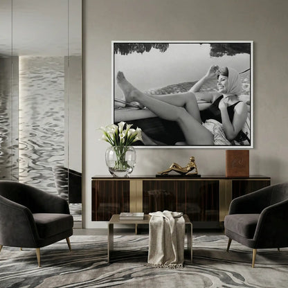 Sophia Loren Vintage Boat - Canvas