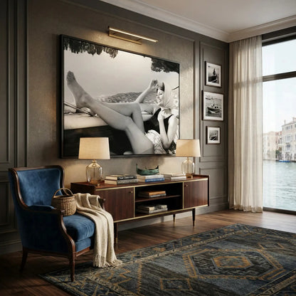 Sophia Loren Vintage Boat - Canvas