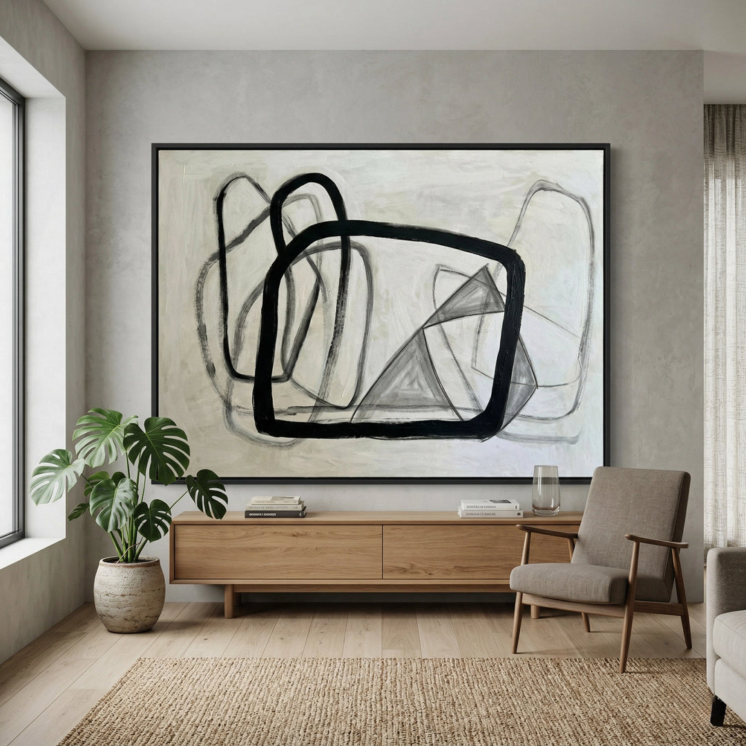 Modern Static Motion artwork featuring movement-inspired patterns for luxury UAE interiors