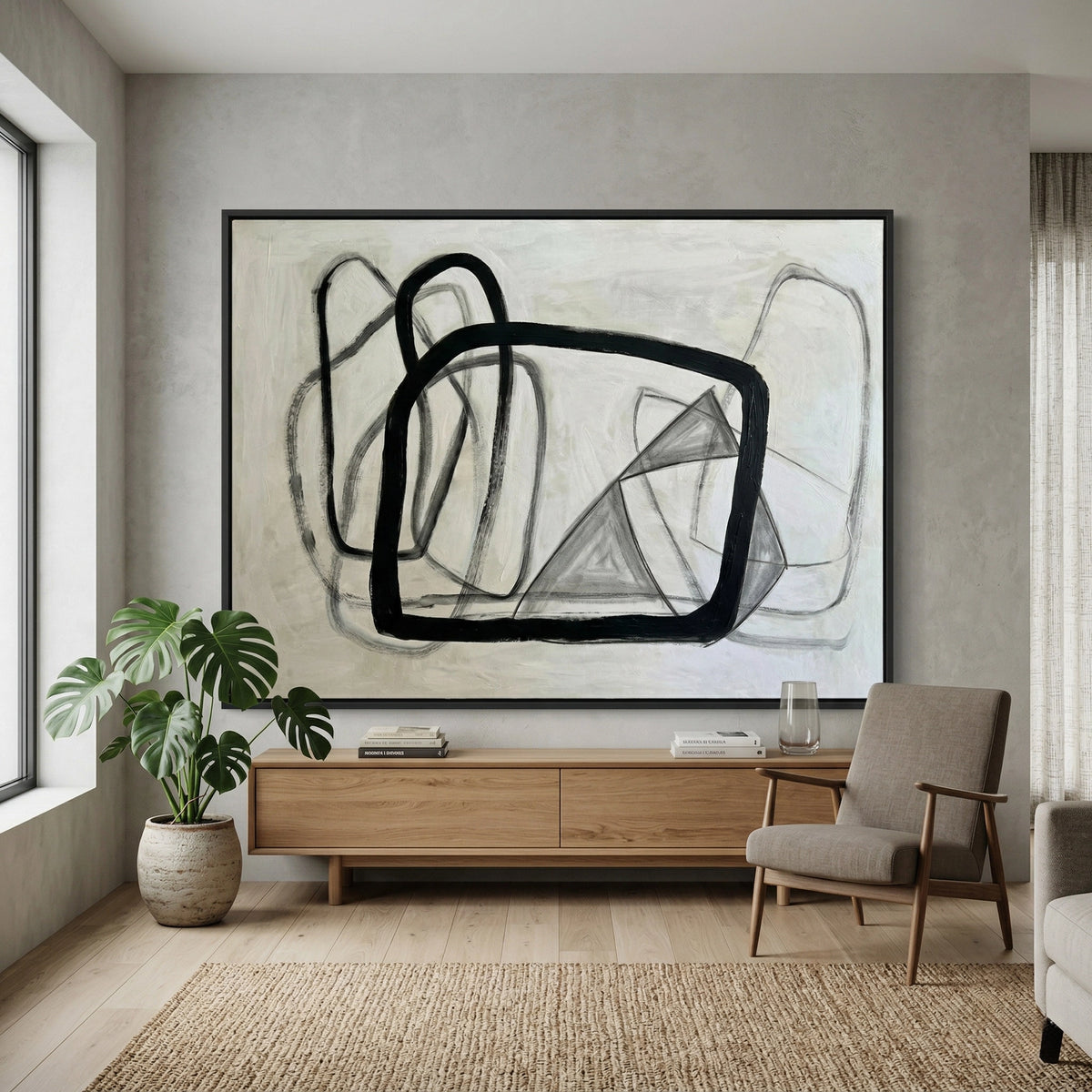 Modern Static Motion artwork featuring movement-inspired patterns for luxury UAE interiors