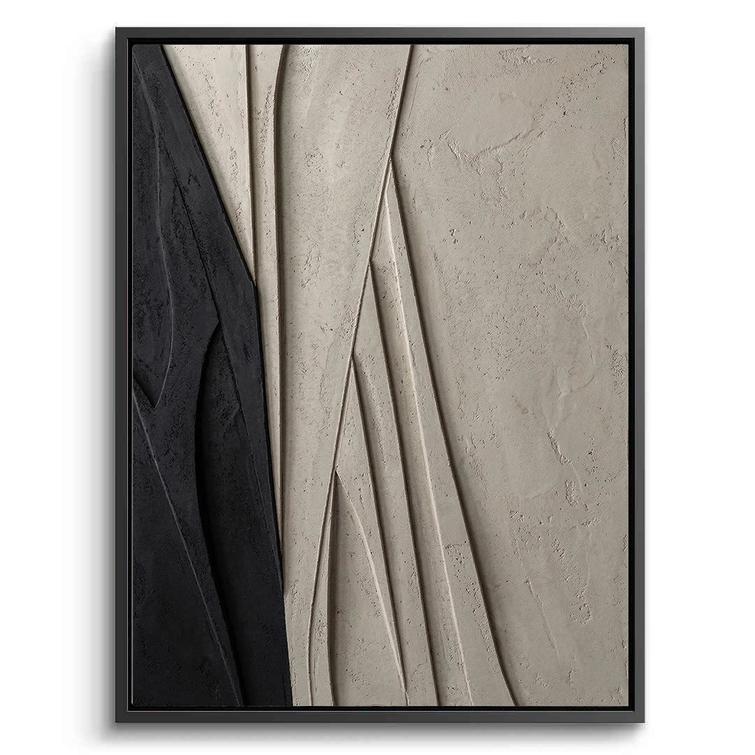 Stone Crevasse abstract wall art with rugged texture and earthy tones for UAE home décor