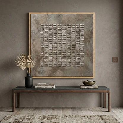 Contemporary Stone Texture Art Piece for Modern Arabic Home Style