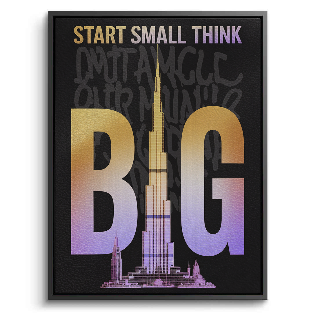 2Strat Small think Big - Canvas