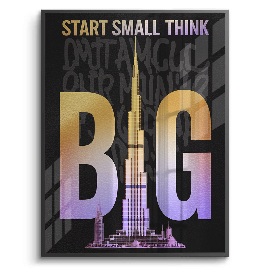 2Strat Small think Big - Fine Art