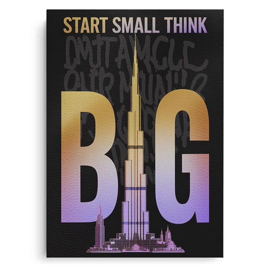 Strat Small think Big - Canvas