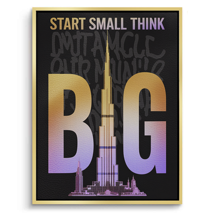 Strat Small think Big - Canvas