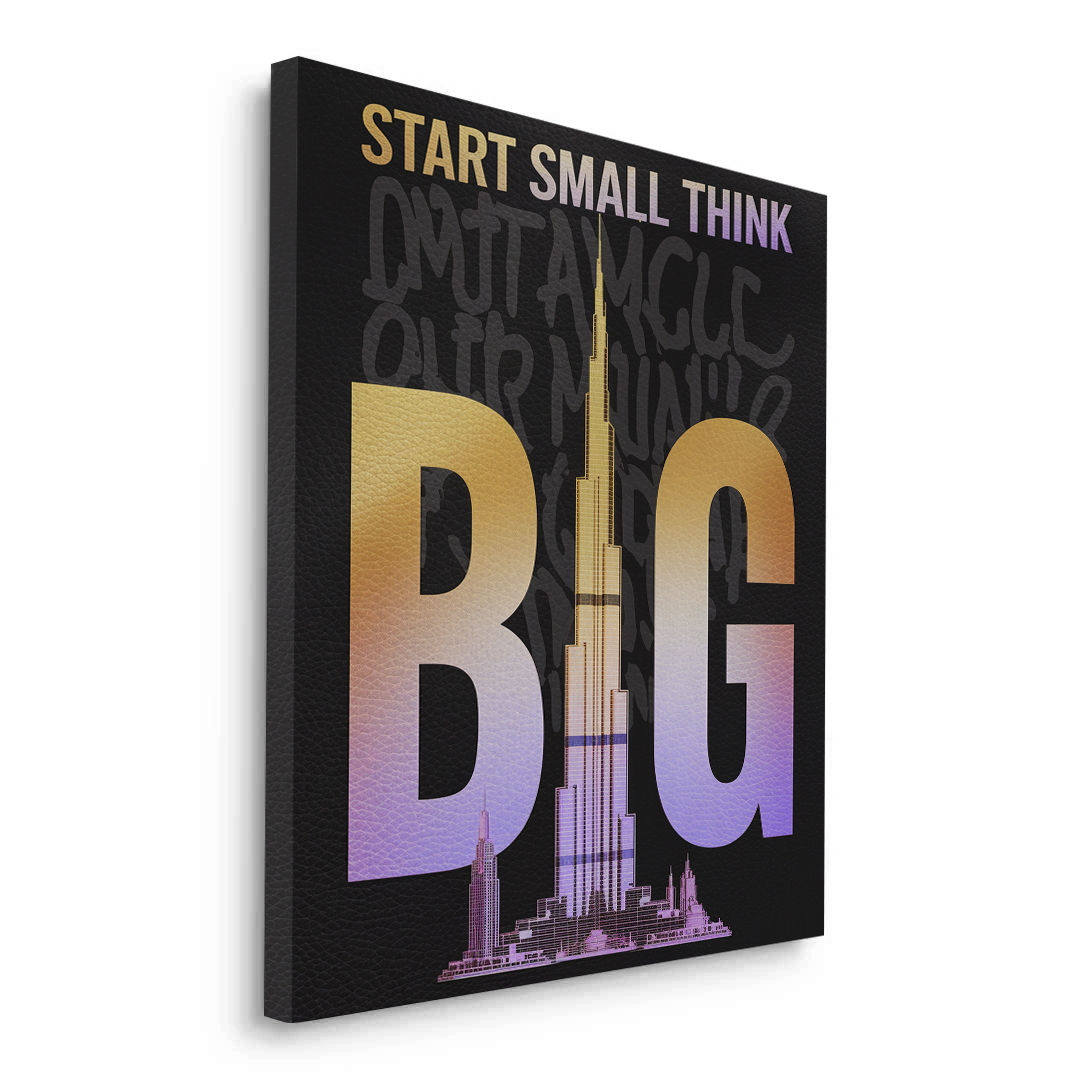 2Strat Small think Big - Canvas