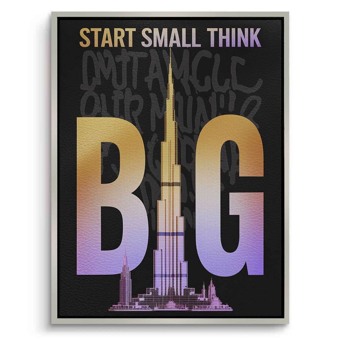 2Strat Small think Big - Canvas