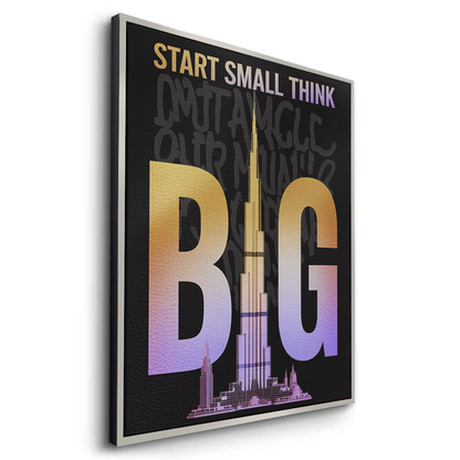 Strat Small think Big - Canvas