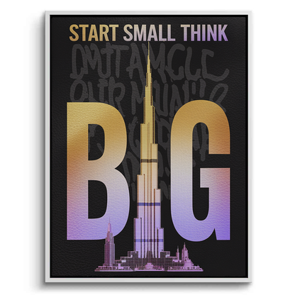 Strat Small think Big - Canvas