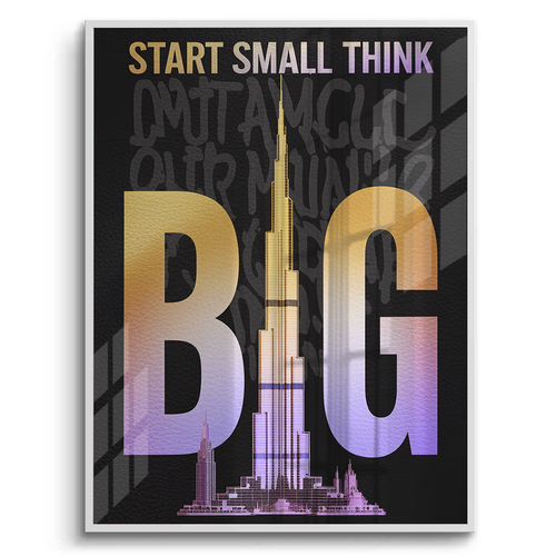 Strat Small think Big - Fine Art