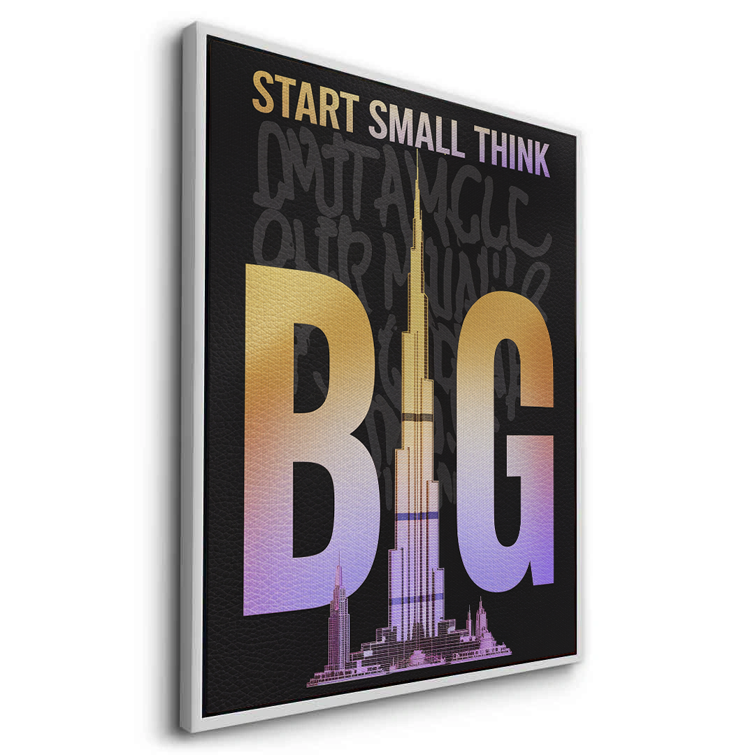 2Strat Small think Big - Canvas