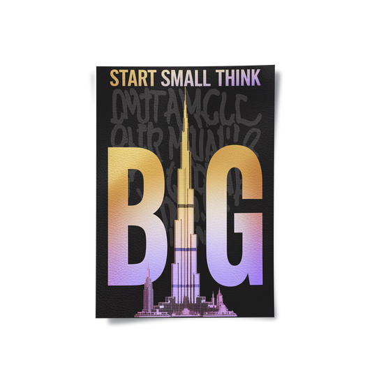 Strat Small think Big - Poster