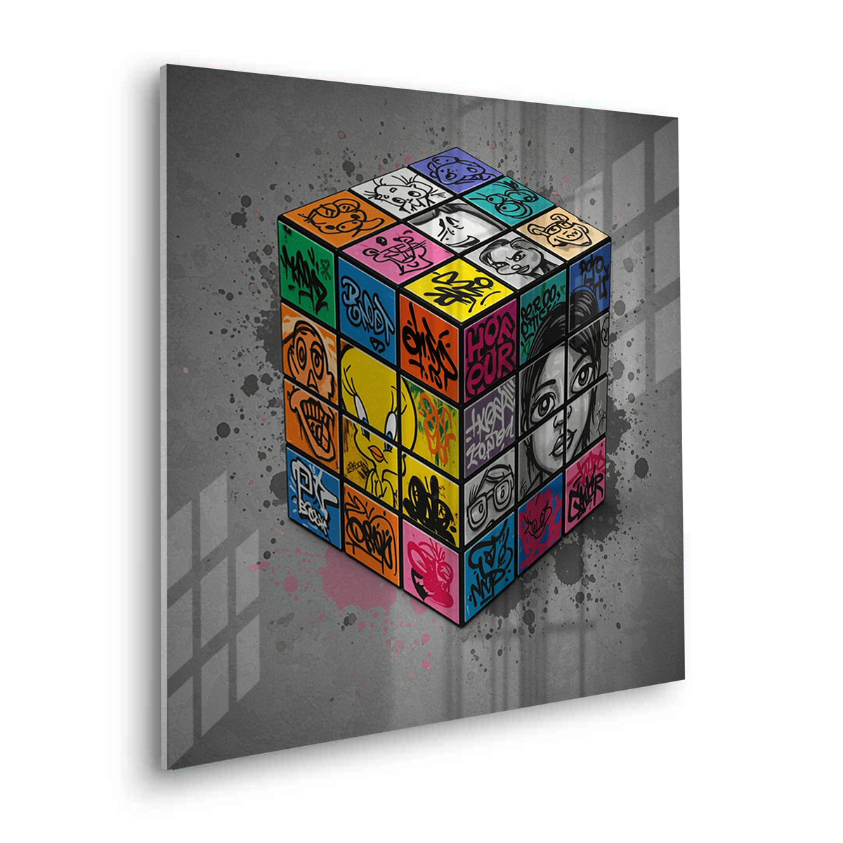 Street Art Puzzle - Acrylic - Jasmineart.ae