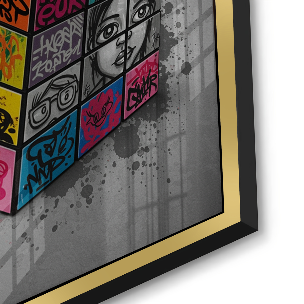 Street Art Puzzle - Acrylic - Jasmineart.ae