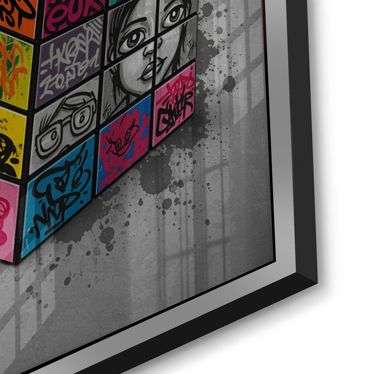 Street Art Puzzle - Acrylic - Jasmineart.ae
