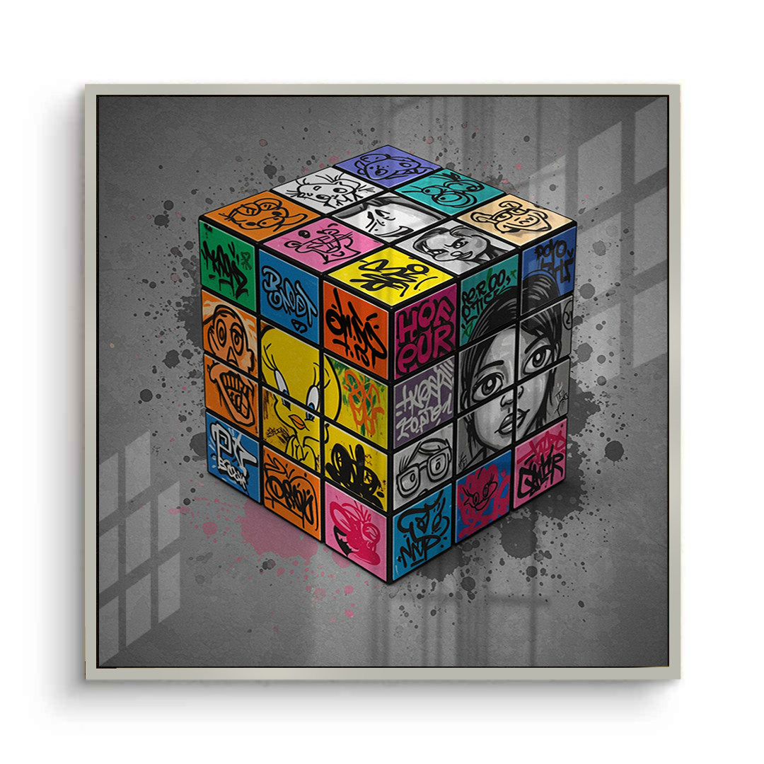 Street Art Puzzle - Acrylic - Jasmineart.ae