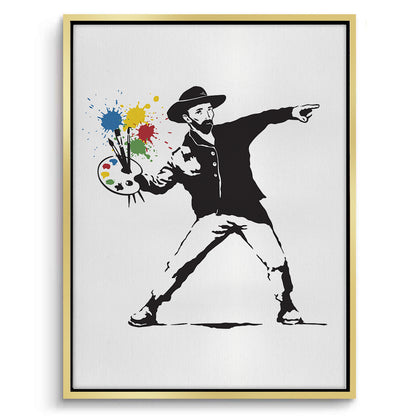 Street Art Style Van Gogh Palette - Canvas