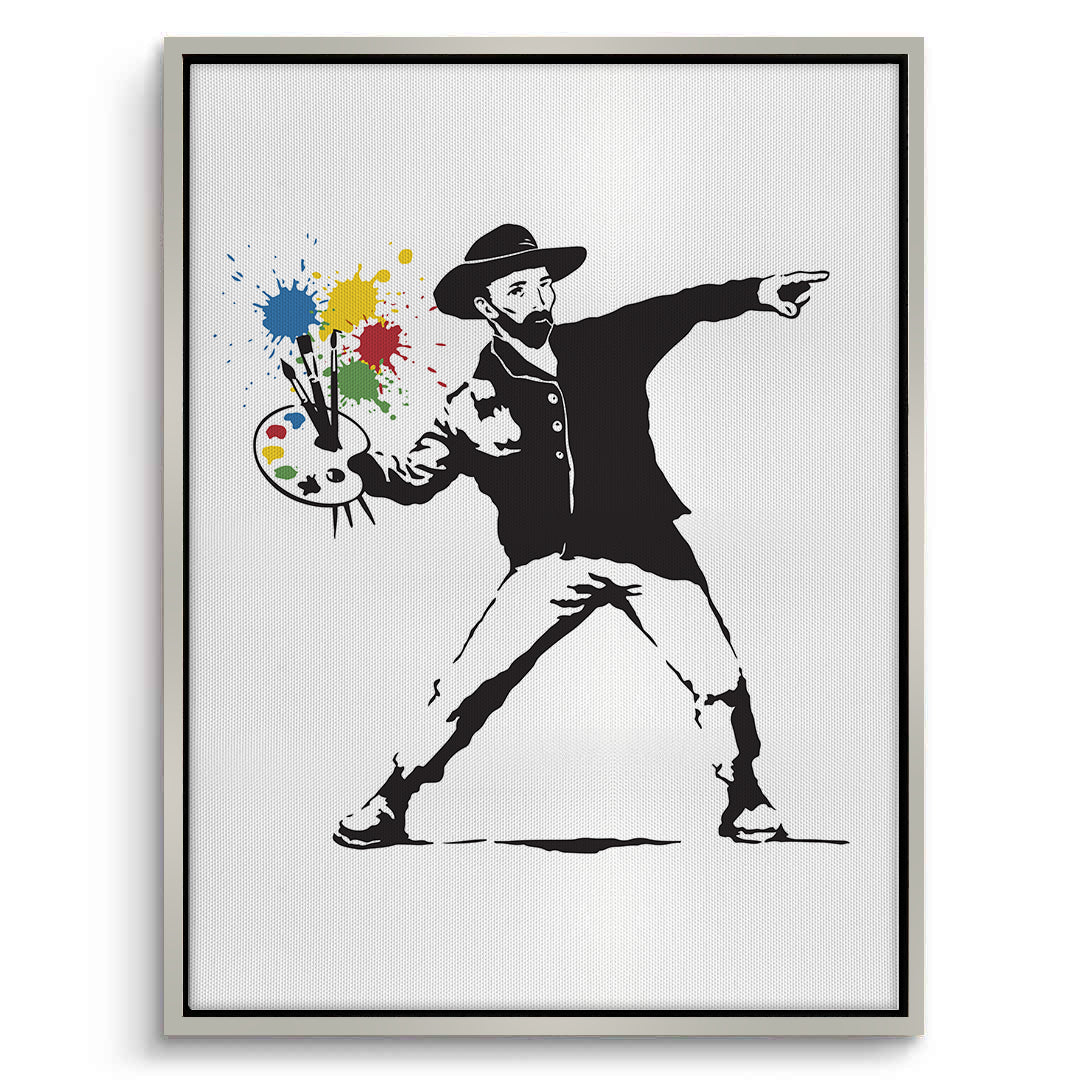 2Street Art Style Van Gogh Palette - Canvas