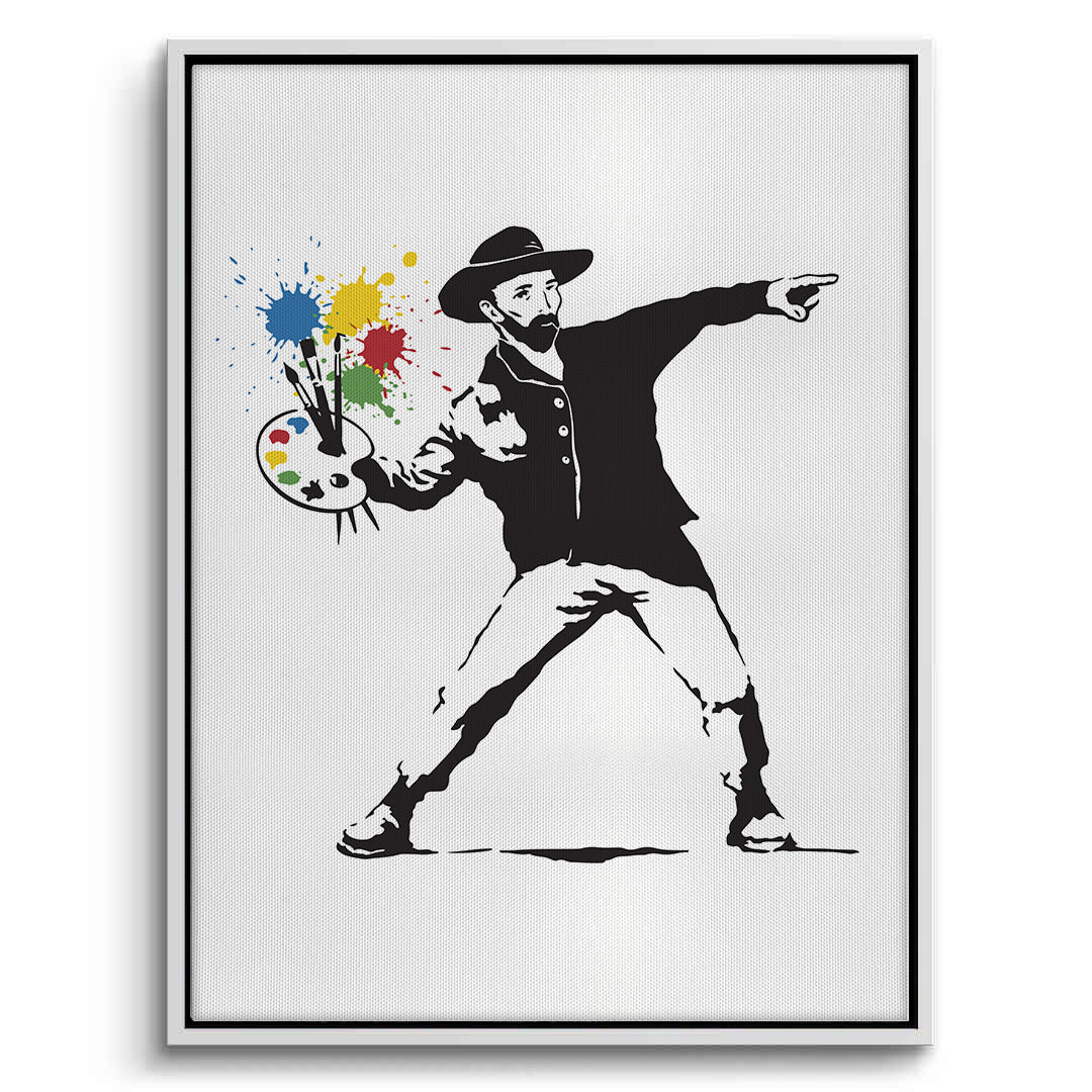 2Street Art Style Van Gogh Palette - Canvas