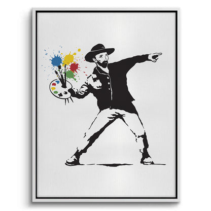 Street Art Style Van Gogh Palette - Canvas