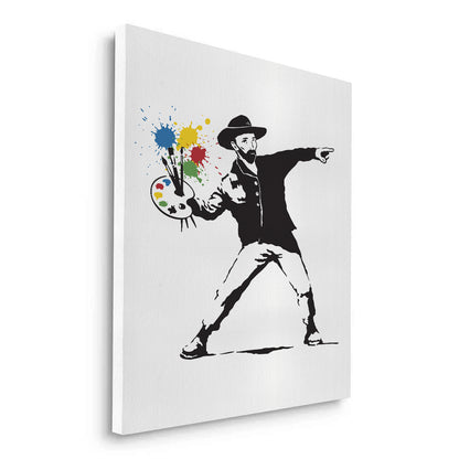 Street Art Style Van Gogh Palette - Canvas