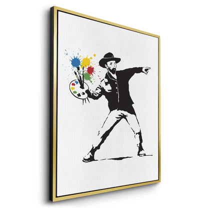 Street Art Style Van Gogh Palette - Canvas