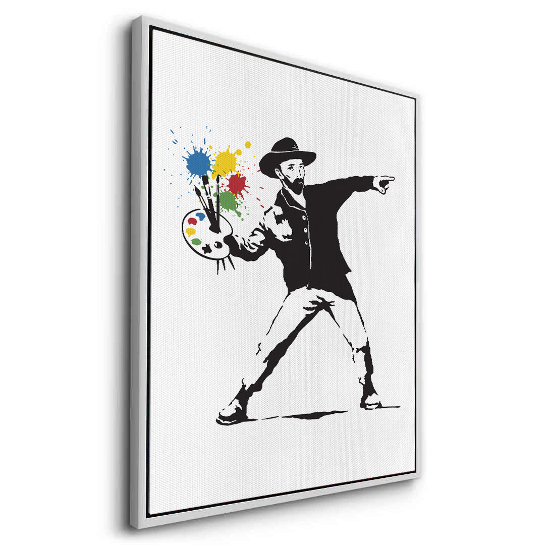 2Street Art Style Van Gogh Palette - Canvas